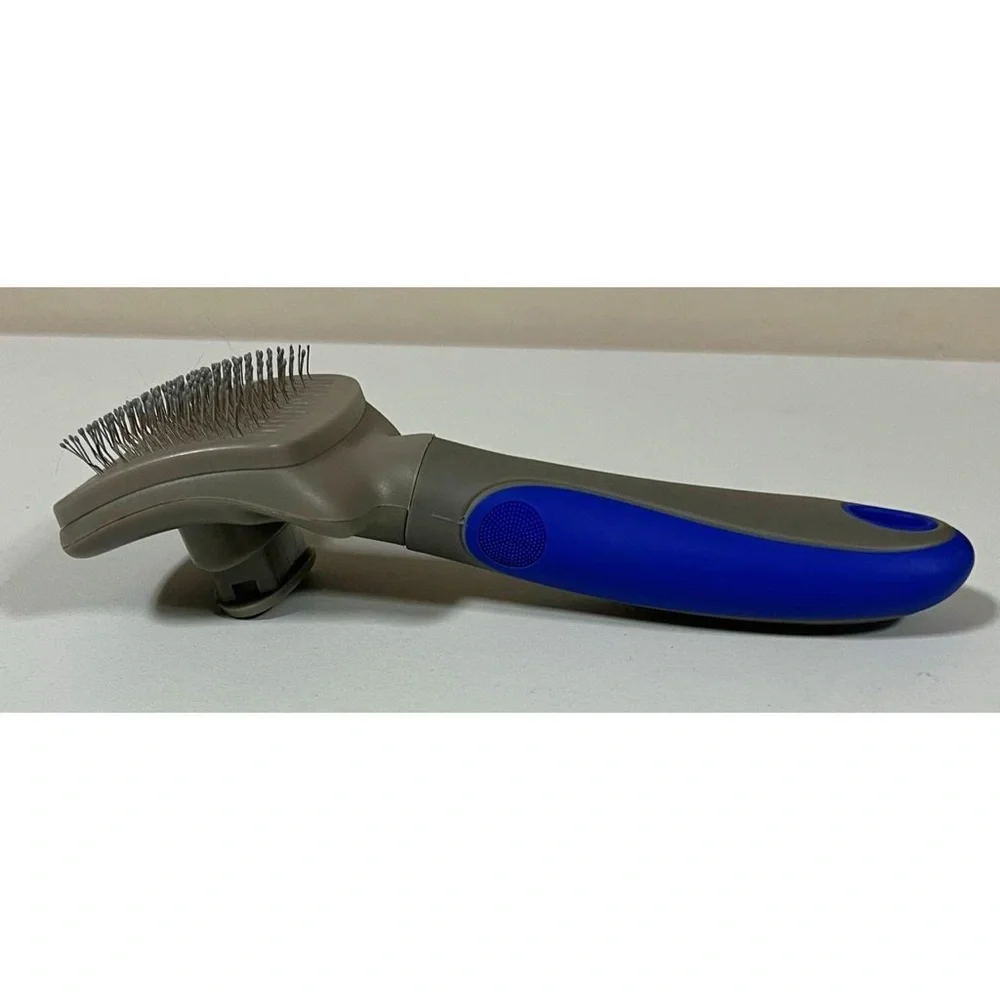 Pet Cats Dogs Brush Hairbrush Brushing Grooming Tool with Button to Release Fur